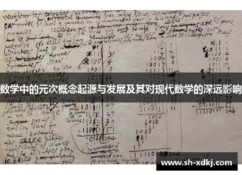 数学中的元次概念起源与发展及其对现代数学的深远影响